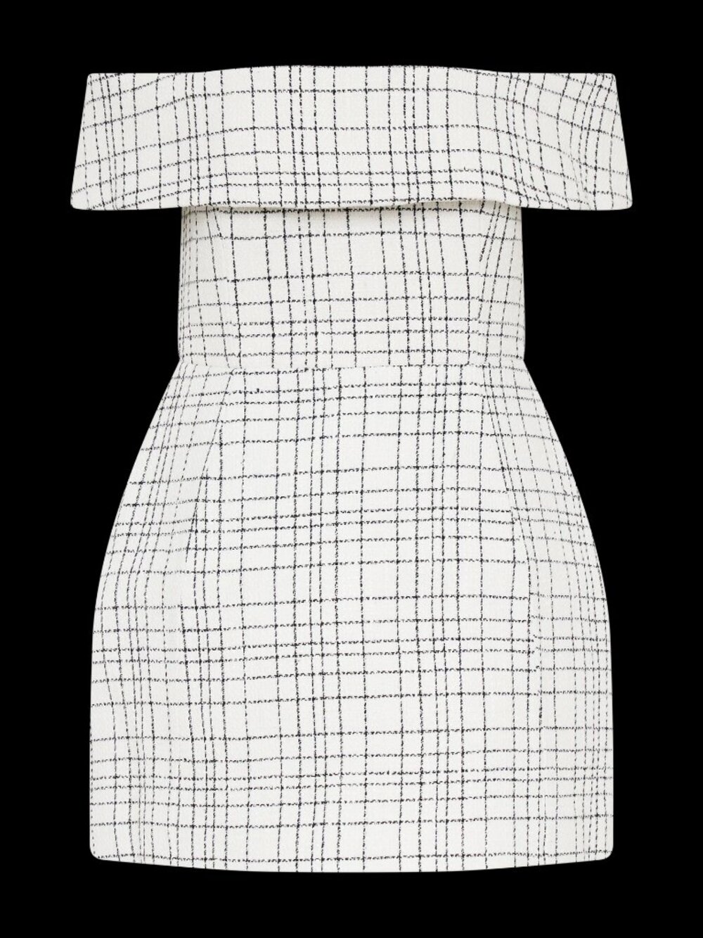 NWT Meshki Helena Tweed Off Shoulder Mini Dress Size S - Picture 4 of 7